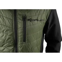 Korum Veste Homme Thermashell Thermique - Vert/Noir