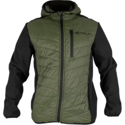Korum Veste Homme Thermashell Thermique - Vert/Noir