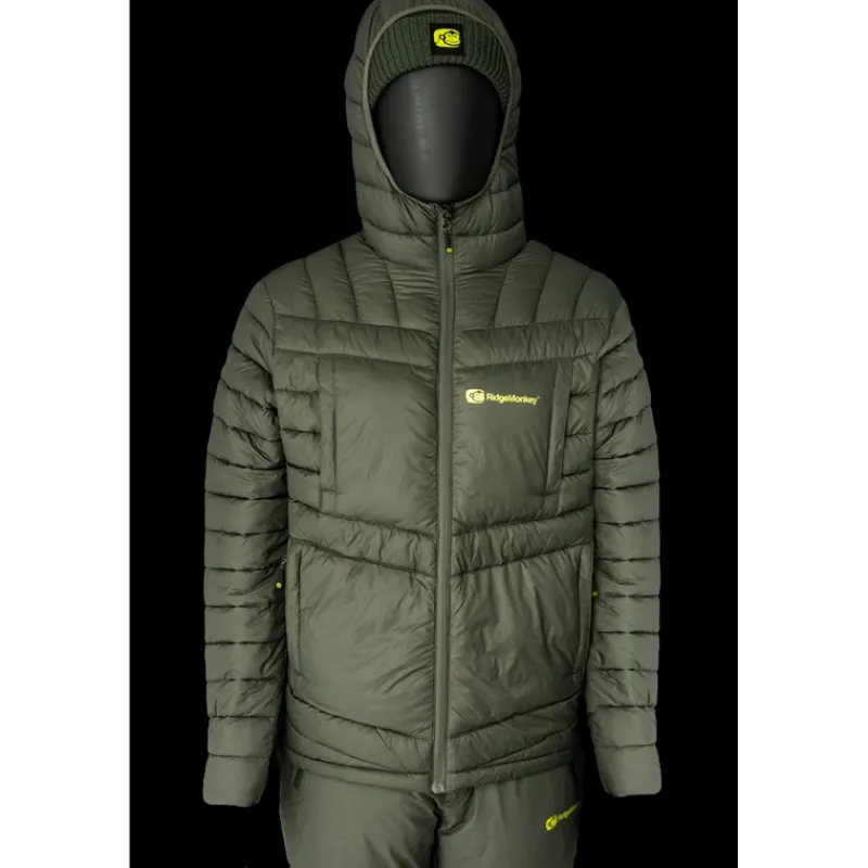 Ridge Monkey Veste Homme Apearel Thermapro Compact Packable Jacket - Kaki