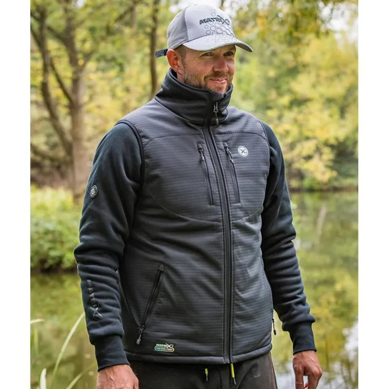 Fox Matrix Veste Sans Manche Homme Therma-Foil Gilet - Noir