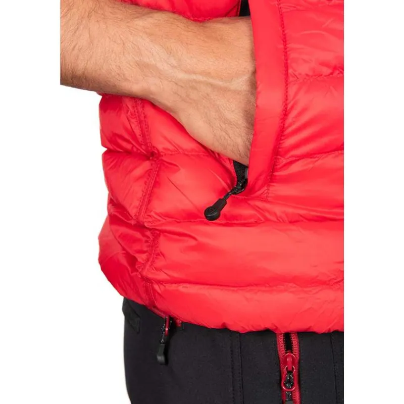 Fox Rage Veste Sans Manche Homme Pro Series Reversible Lightweight Quilted Gilet - Noir/Rouge