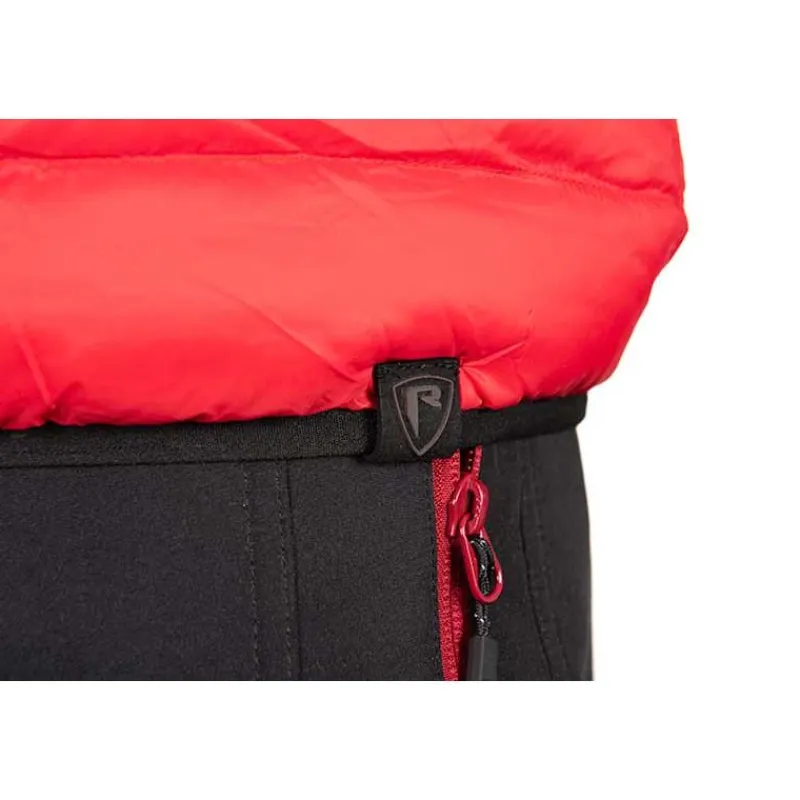 Fox Rage Veste Sans Manche Homme Pro Series Reversible Lightweight Quilted Gilet - Noir/Rouge